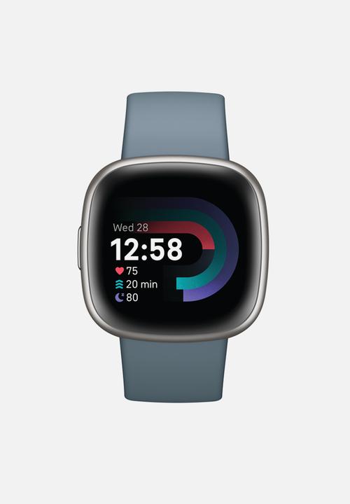 Fitbit - Versa 4 fitness smartwatch - waterfall blue