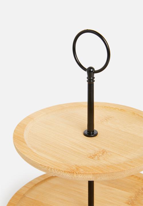 Excellent Houseware - 3 Tier food stand - natural
