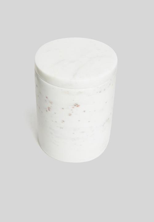 Sixth Floor - Soho marble canister-white