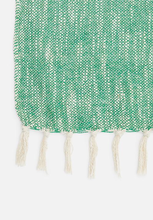 H&S - Coilow throw - green