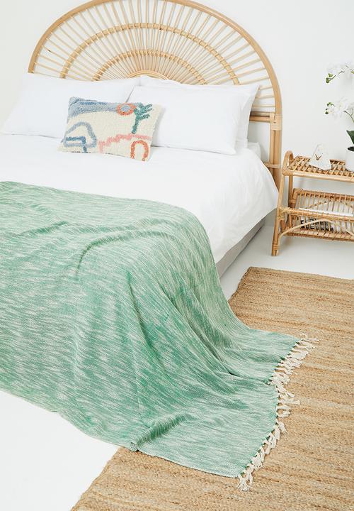 H&S - Coilow throw - green