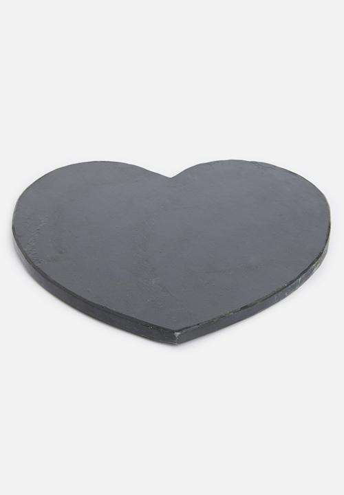 Slate heart shaped serving platter