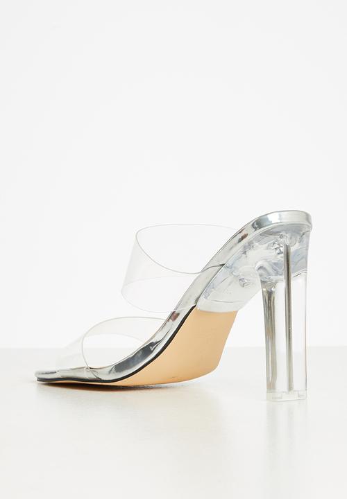 SISSY BOY - No secrets mule heel - silver