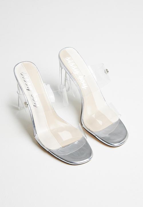 SISSY BOY - No secrets mule heel - silver