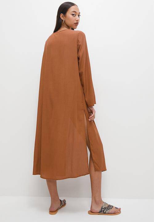 Superbalist - Tie detail cover up - rust