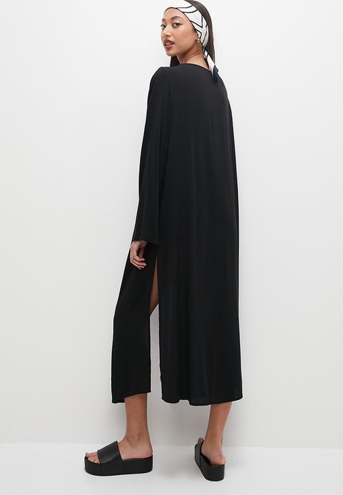 Superbalist - Tie detail cover up - black