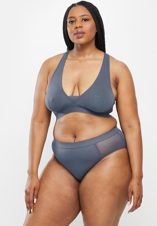 DORINA - Plus 2 pack hallie non padded bralette - pink & grey