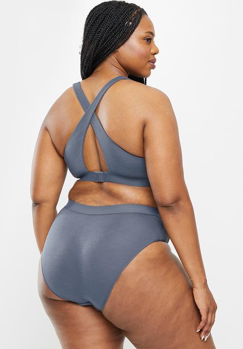 DORINA - Plus 2 pack hallie non padded bralette - pink & grey