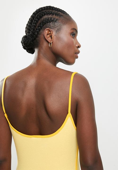 dailyfriday - Strappy mini dress - yellow