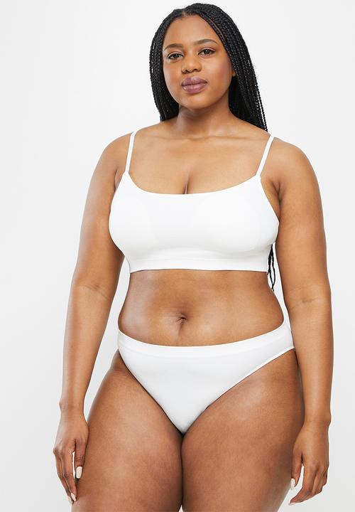 DORINA - Plus 2 pack orla briefs - ivory & grey