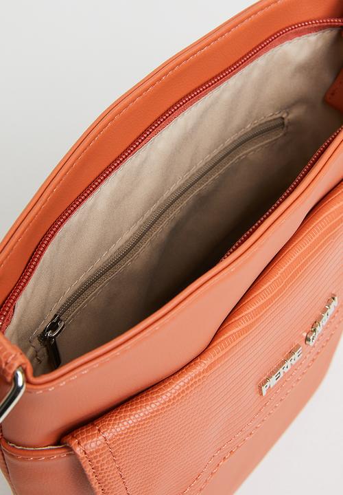 Pierre Cardin - Londi textured trim crossbody - orange