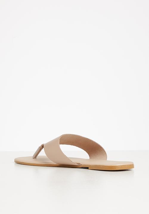 edit - Jill leather thong - milk