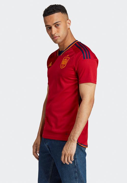 adidas Performance - Spain Home Soccer WC 22 Jersey - team power red 2 & team navy blue 2
