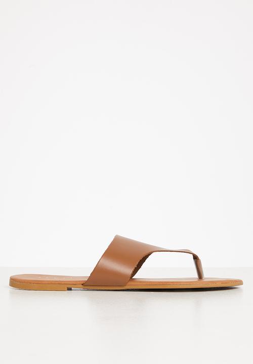 edit - Jill leather thong - tan