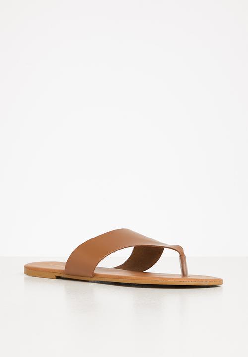 edit - Jill leather thong - tan