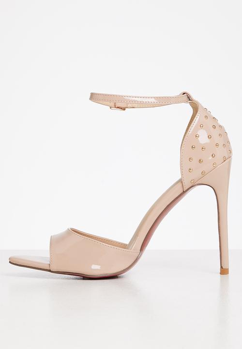 Miss Black - Dagger5 barely there stiletto heel - neutral