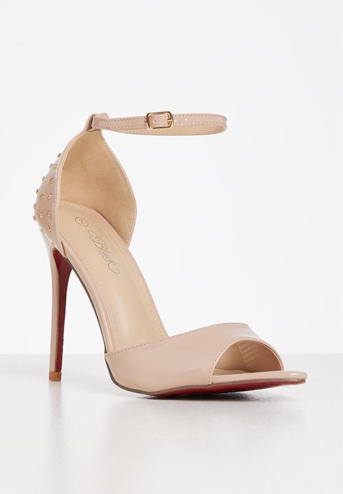 Miss Black - Dagger5 barely there stiletto heel - neutral