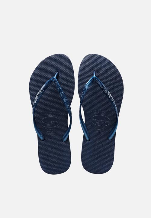 navy havaianas flip flops