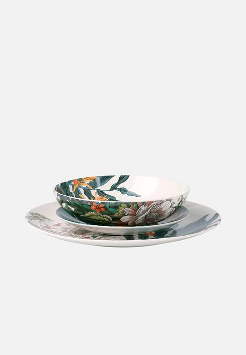 Maxwell & Williams - Night garden foliage - dinner set 12pc