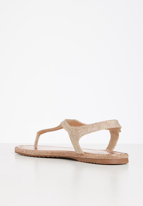 Butterfly Feet - Tumi 2 slingback t-bar sandal - rose gold