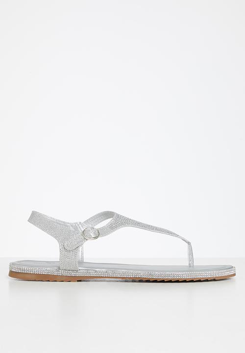Butterfly Feet - Tumi 2 slingback t-bar sandal - silver