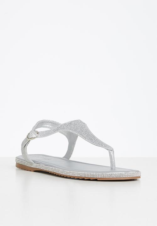 Butterfly Feet - Tumi 2 slingback t-bar sandal - silver