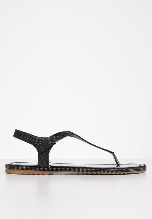 Butterfly Feet - Tumi 2 slingback t-bar sandal - black