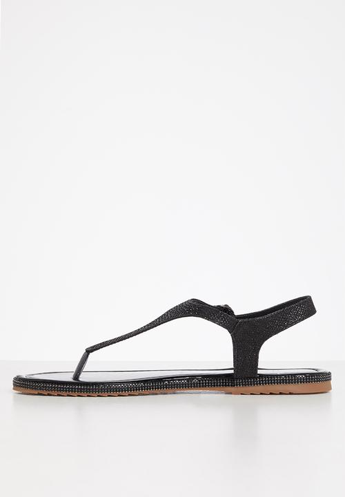 Butterfly Feet - Tumi 2 slingback t-bar sandal - black