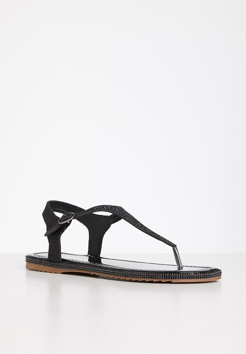 Butterfly Feet - Tumi 2 slingback t-bar sandal - black