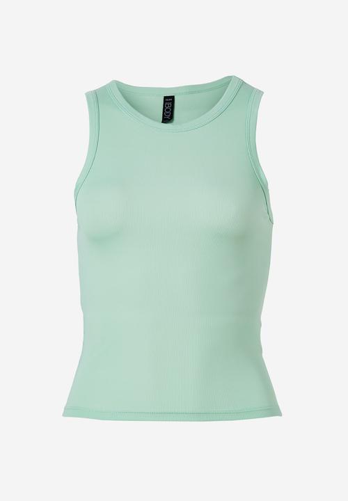 Cotton On - Active rib tank top - cameo green