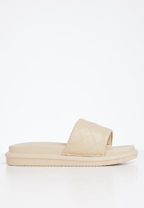 Superbalist - Embossed mule slide - stone
