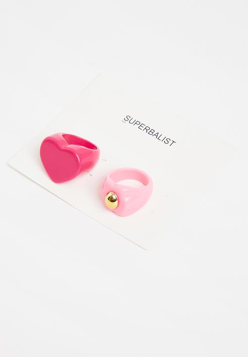 Superbalist - Dana ring set - pink
