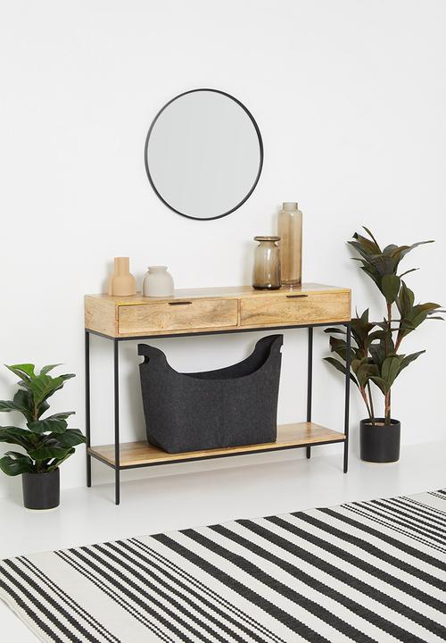 Sixth Floor - Mango console - natural and black