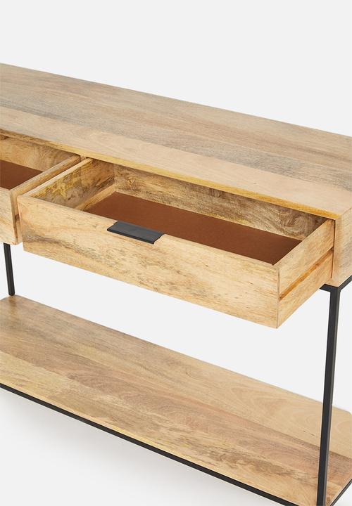 Sixth Floor - Mango console - natural and black