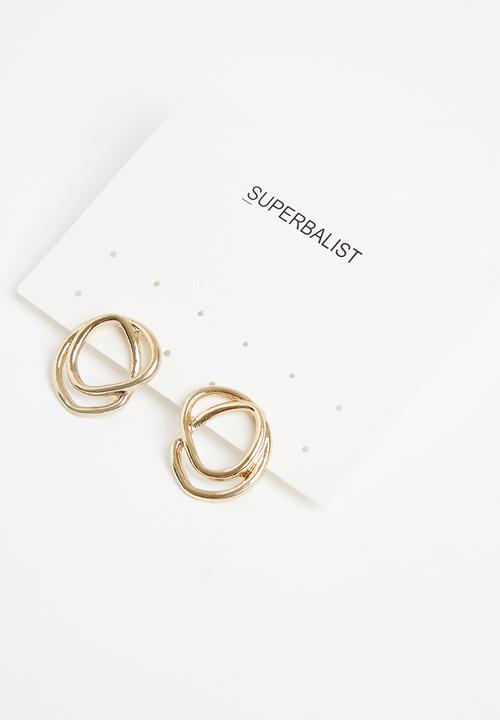 Superbalist - Jean hoop earrings - gold