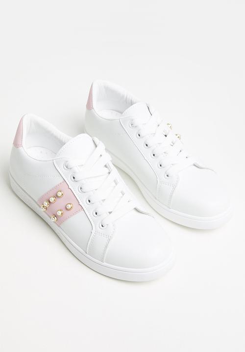 dailyfriday - Jamie pearl sneakers - white & pink