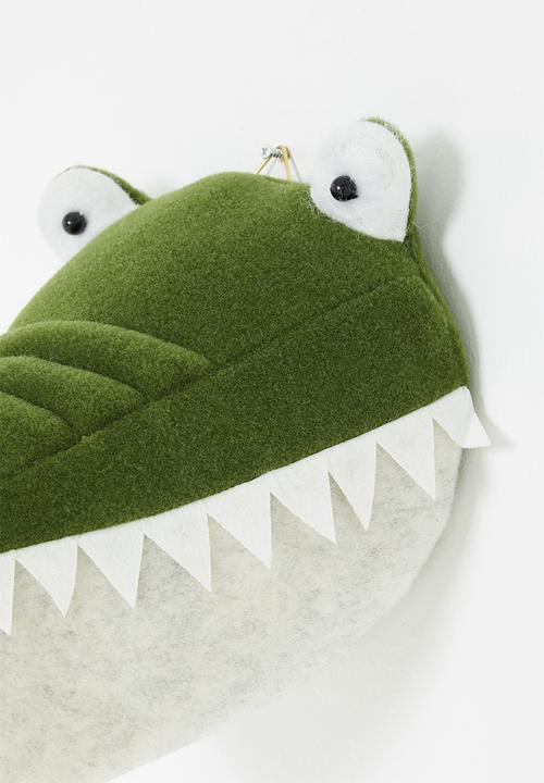 H&S - Croc wall hanger-green
