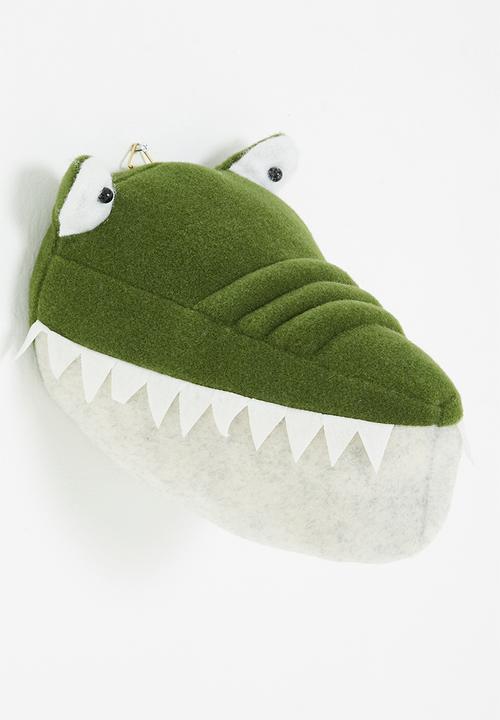 H&S - Croc wall hanger-green