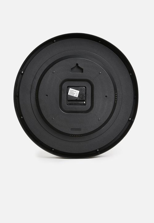 H&S - Ticktok wall clock - black 