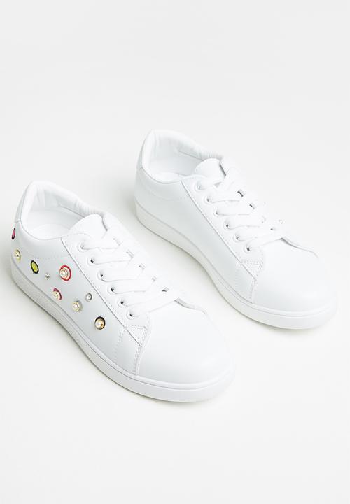dailyfriday - Shelly side detail sneakers - white