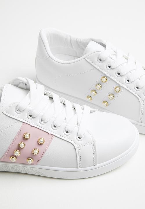 dailyfriday - Shelly side detail sneakers - white
