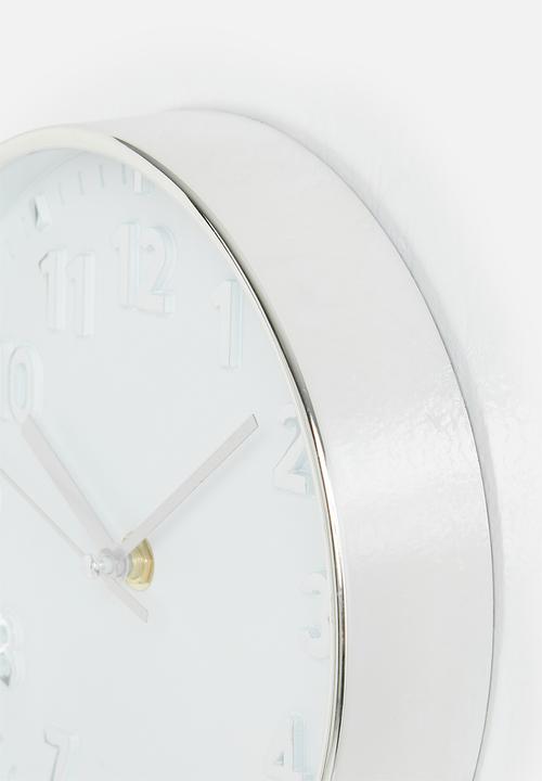 H&S - Ticktok wall clock - silver