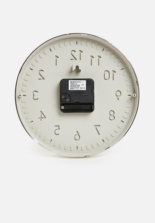 H&S - Ticktok wall clock - silver