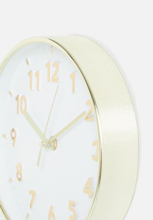 H&S - Ticktok wall clock - gold