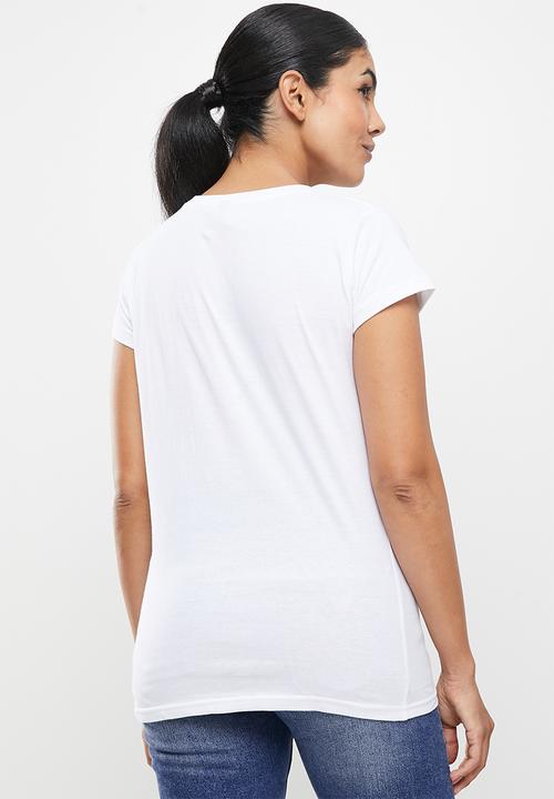 Lizzy - Airia short sleeve tee - white