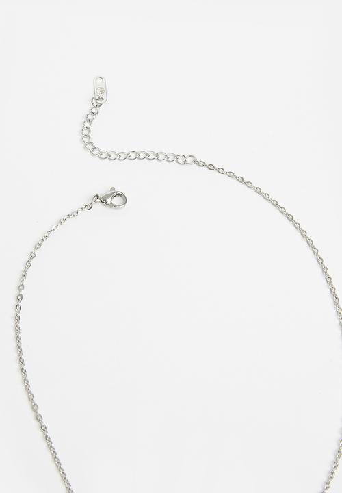 ERA by DJ Zinhle - Rose pendant necklace - silver