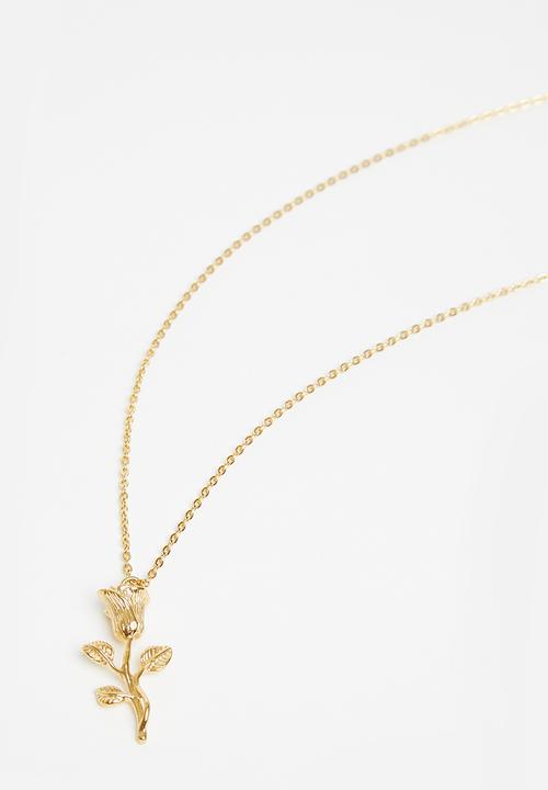 ERA by DJ Zinhle - Rose pendant necklace - gold
