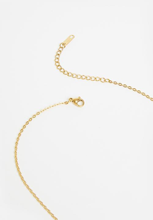 ERA by DJ Zinhle - Rose pendant necklace - gold
