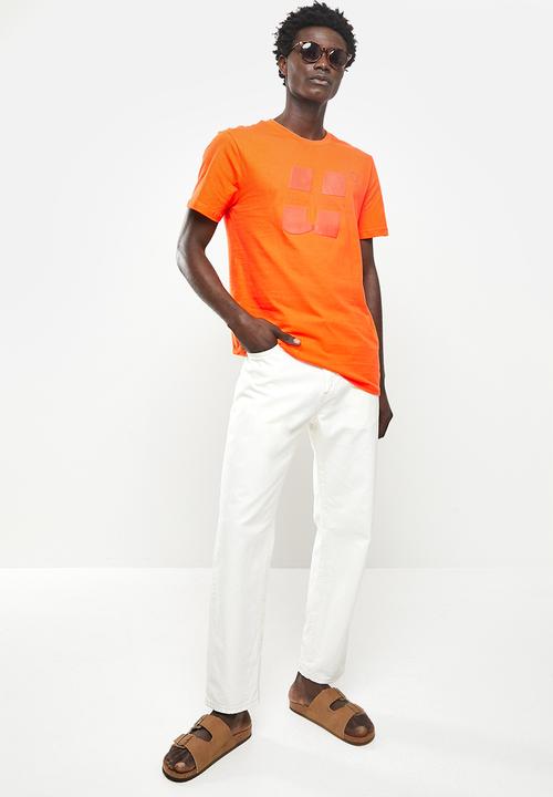 urban° - Urban embossed logo design tee - carrot