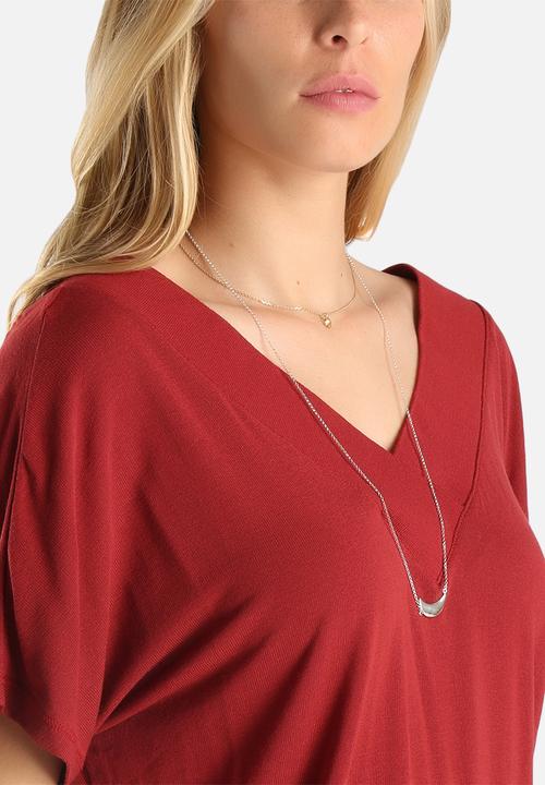 Vero Moda - Busy Rib V-Neck Top